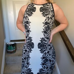 Black and White Cocktail Dress